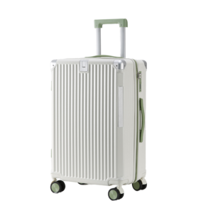 Unisex Spinner Suitcase on Wheels ABS PC Travel Luggage with USB Charger Cup Holder TSA Lock