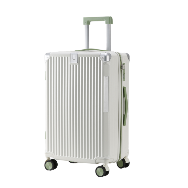 Unisex Spinner Suitcase on Wheels ABS PC Travel Luggage with USB Charger Cup Holder TSA Lock