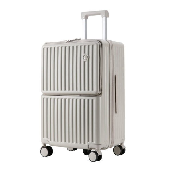 Large Capacity Wide Trolley Suitcase with Silent Swivel Wheels Sturdy and Durable Multi-functional Luggage Case