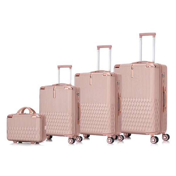 Waterproof ABS Luggage Sets Travelling Suitcase Set With Spinner Wheels For Women