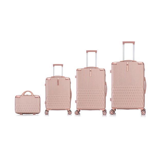 Waterproof ABS Luggage Sets Travelling Suitcase Set With Spinner Wheels For Women