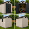 6 ft. x 4 ft. Outdoor Storage Shed – Weather-Resistant Garden Storage for Tools, Bikes & Equipment