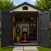 6 ft. x 4 ft. Outdoor Storage Shed – Weather-Resistant Garden Storage for Tools, Bikes & Equipment