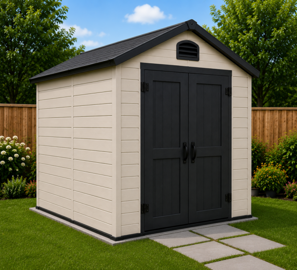 6 ft. x 4 ft. Outdoor Storage Shed – Weather-Resistant Garden Storage for Tools, Bikes & Equipment