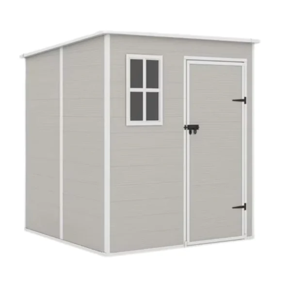 Spacious 6×6 FT Resin Outdoor Storage Shed with Floor